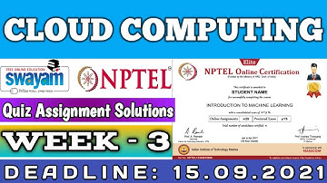 Cloud Computing | NPTEL | Week 3 | Assignment 3 Solution | July2021
