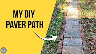 DIY Front Yard Walkway – How I Turned Leftover Pavers Into a Brick Path on a Budget