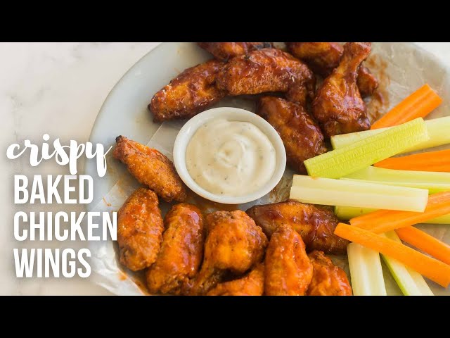 The CRISPIEST Baked Chicken Wings! | The Recipe Rebel class=