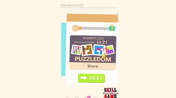 Puzzledom - Number Link - Advanced Level 1 - 50 - Walkthrough