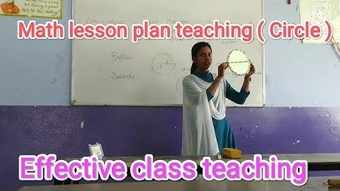 lesson plan teaching ko effective kaise banaye / best teaching for math lesson plan on circle