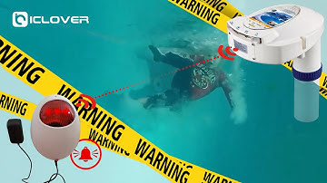 IC ICLOVER Pool Alarm Outdoor Inground Immersion Swimming Pool Safety Motion Sensor Remote Receiver