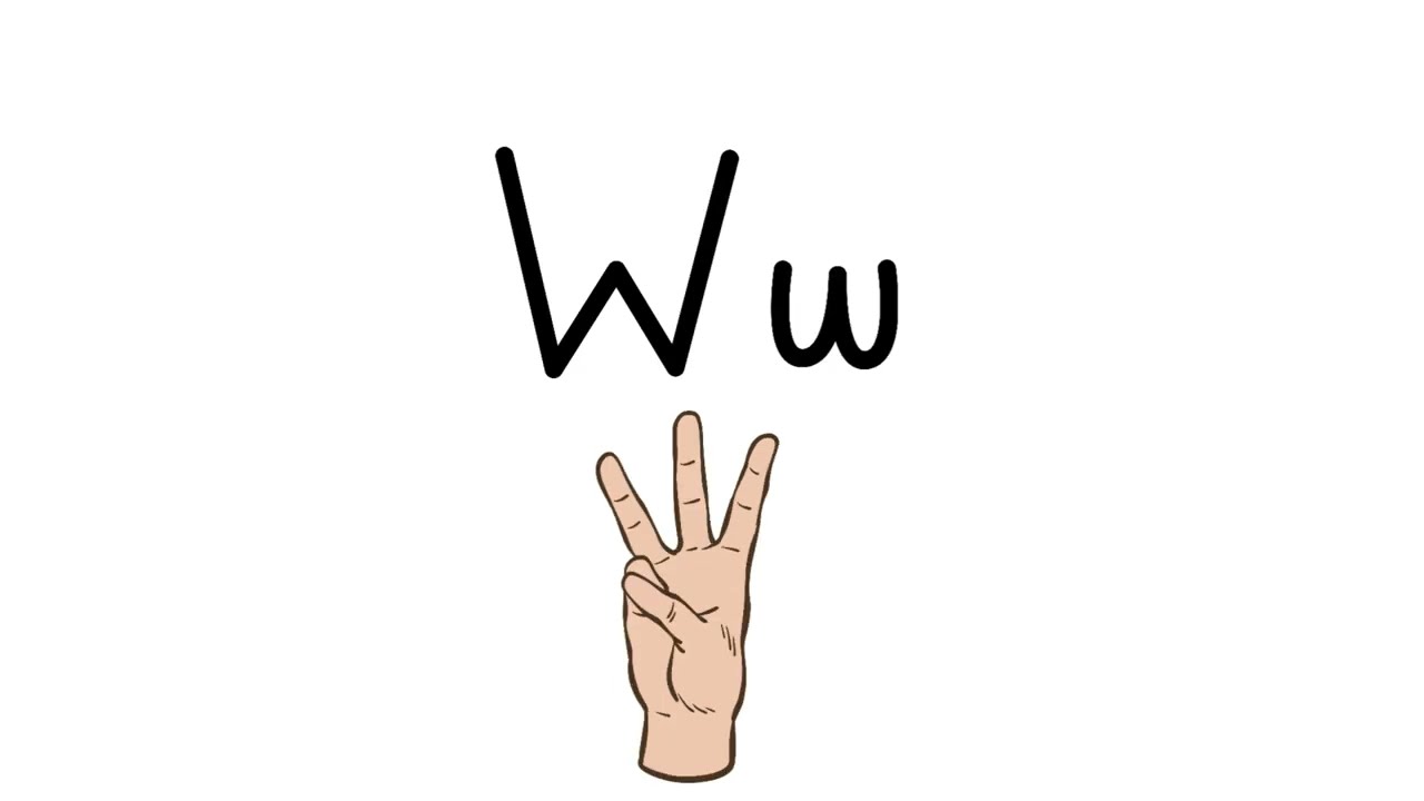 Азбука языка жестов для детей | Изучение заглавных и строчных букв