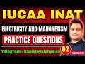 INAT Exam Electricity Magnetism 2 IUCAA Msc Phd Entrance INAT Physics Preparation INAT Exam Electricity Magnetism 2 IUCAA Msc Phd Entrance INAT Physics Preparation