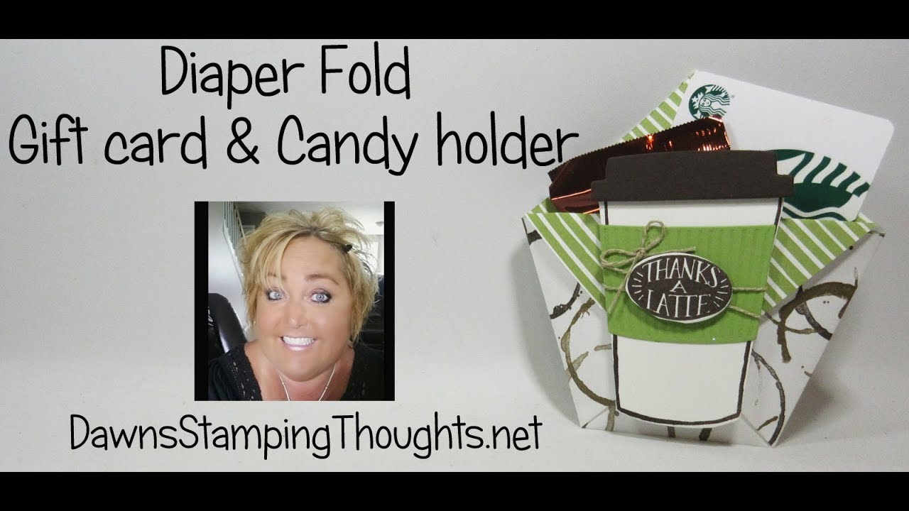 Diaper Fold Gift Card and Candy Holder YouTube