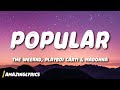 The weeknd playboi carti  madonna  popular lyrics