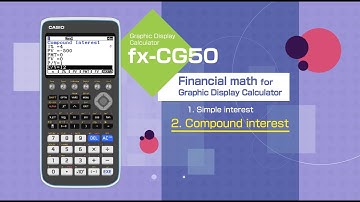 CASIO Graphic Display Calculator  －Financial Math　2.Compound Interest