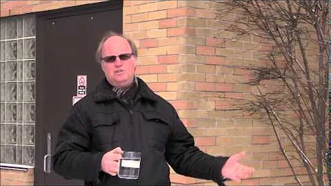 Making snow from hot water