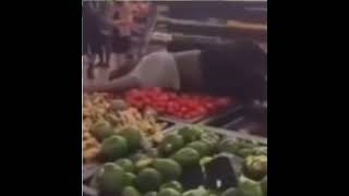 Stan Twitter: Woman Rolling On Top Produce In A Grocery Store Then Falls Off