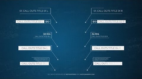 Clean Call Outs Motion Graphics Templates