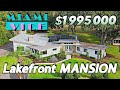 Inside a 1995000 miami vice style lake front home  orlando  clermont florida  luxury home tour