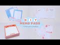 DIY Memo Pad + FREE PRINTABLE 🍁 ⭐︎ how to make memo pads ⭐︎