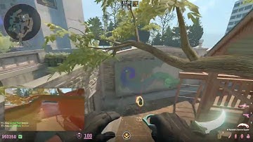 CS2 Overpass Fountain Stairs Smoke + Playground Molly (CT Side)