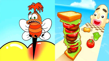 Help Monster 2 Tricky Puzzle vs Sandwich Runner - Satisfying ASMR Gameplay All Levels