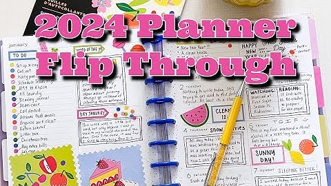 My 2024 Planner Flip Through! Classic Happy Planner Inspiration