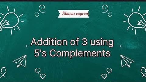 Addition of 3 using 5
