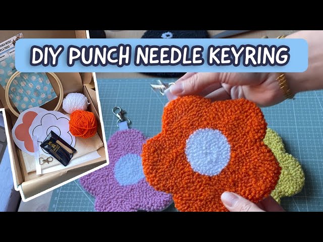 HOW TO: Punch Needle Keyring DIY – Super Cute & Beginner Friendly!