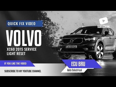 Volvo XC60 2015 service light reset