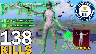 138 KILLS!😍 NEW BEST HARDEST GAMEPLAY with LEGENDARY MUMMY SET🔥PUBG MOBILE