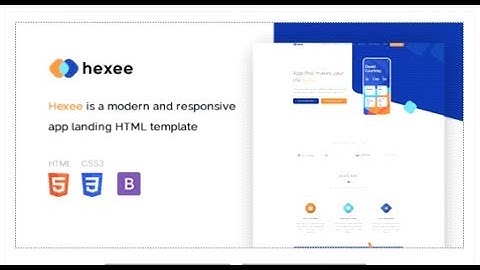 Hexee - Responsive Modern App Landing HTML Template | Themeforest Templates