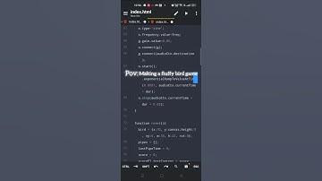 Making a fluffy bird game✨ #codes #coding #games #developer #gamedevelopment #code #html #css #js