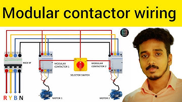 Modular Contactor Wiring Diagram With Selector Switch @maltivlogsmry