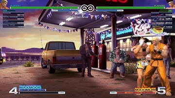 KOF XIV Joe 4 Frame Safe Jump after Corner/ Grounded Baku-Sla Golden Tiger (qcf, hcb+P)