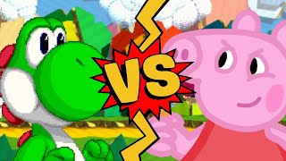 M.U.G.E.N Battles | Yoshi vs Peppa Pig | Super Mario vs Peppa Pig