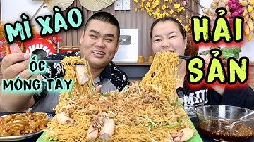 Tới Công Chuyện Với Mâm Mì Xào Ốc Móng Tay Hải Sản 2 Đứa Ăn Sạch Bách Không Còn 1 Sợi | Tập 825