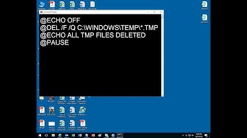 How to create batch file with CMD/DOS commands