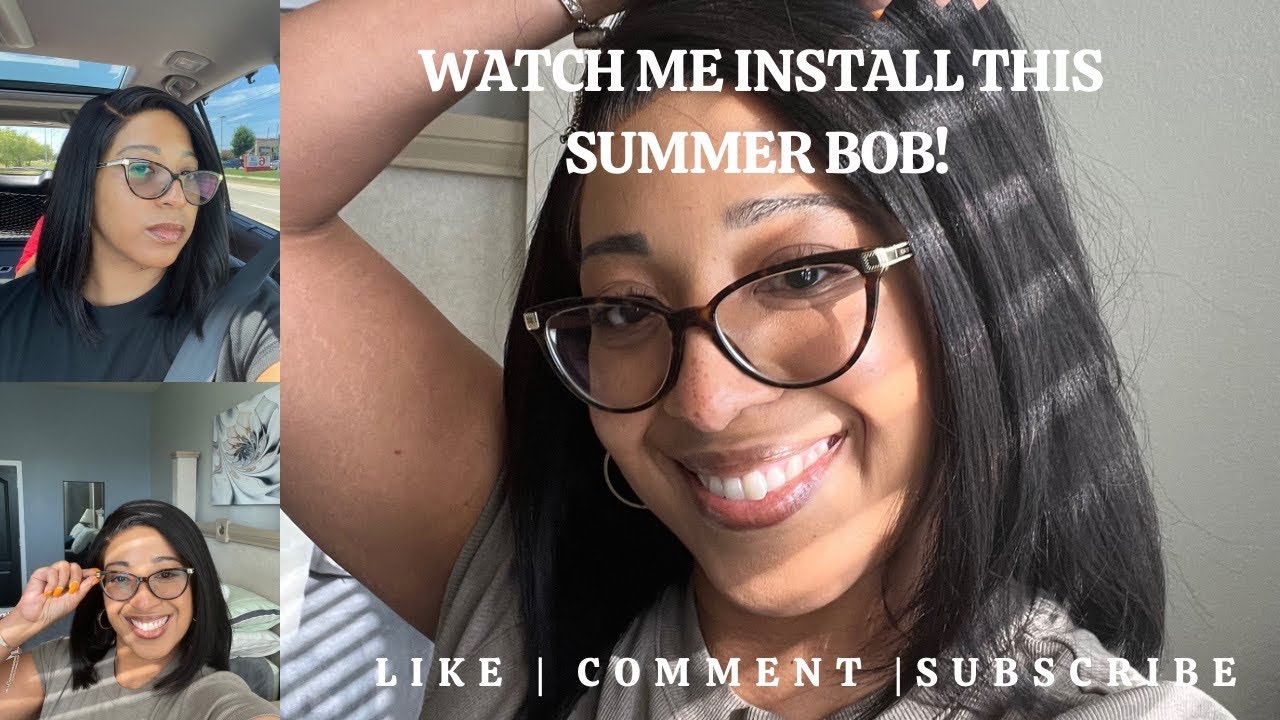 July 19, 2023-  Summer Bob Glueless Wig Install - Beginner Friendly.