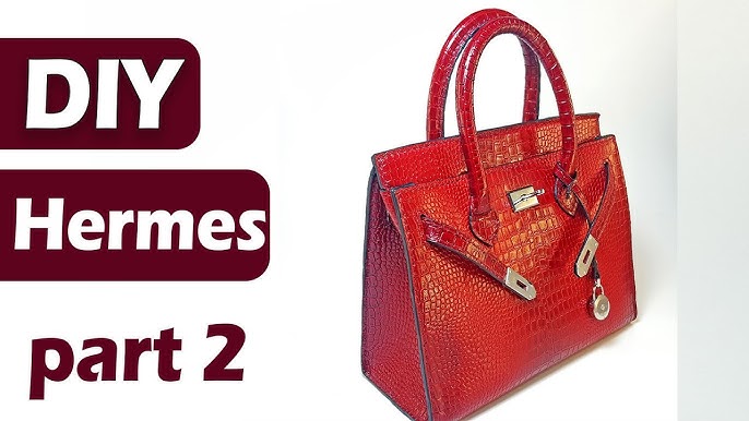 How to Make Hermes Birkin Leather Bag // Part 1 ------ DIY 