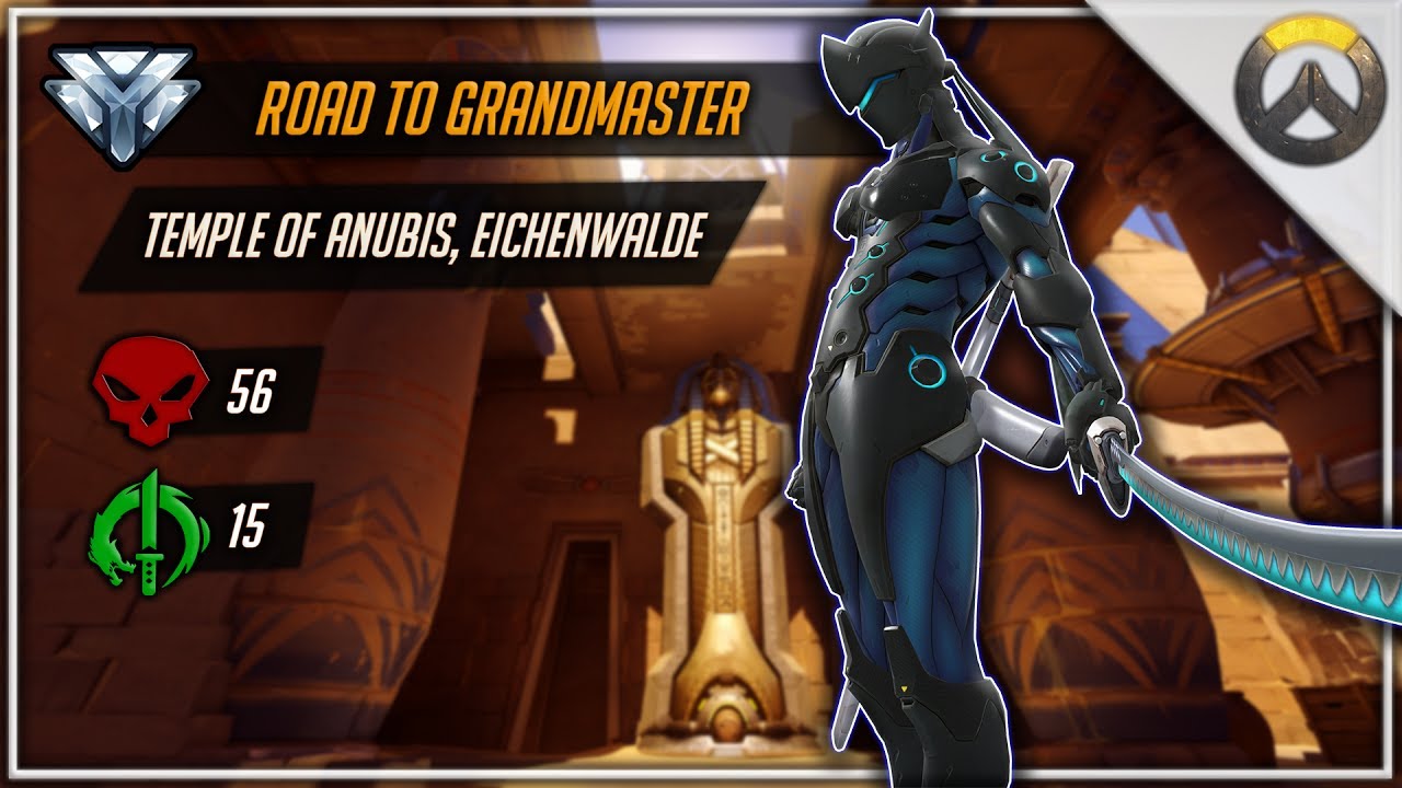 Overwatch Genji Competitive Temple of Anubis, Eichenwalde - How to Induce a Rage Quit
