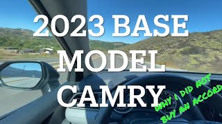 2023 Base Model Camry LE  Why I bought the Camry over the Accord. Owner's Review