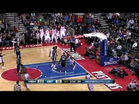 Rodney Stuckey Dynamite Dunk on Hasheem Thabeet [1...