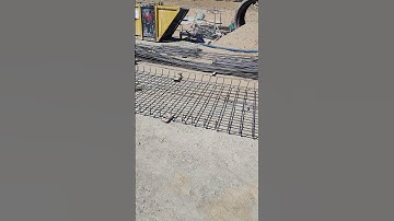 Install rebar of concrete top cover for manhole