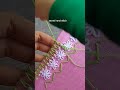 excellent embroidery work supper easy lace tutorial #embrodering #trendingshorts #shorts