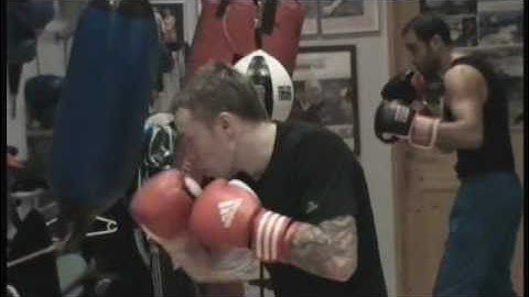Ahmed Kaddour and Kim Poulsen training at Brian Mathiasen Boxing Gym with Metallica tunes