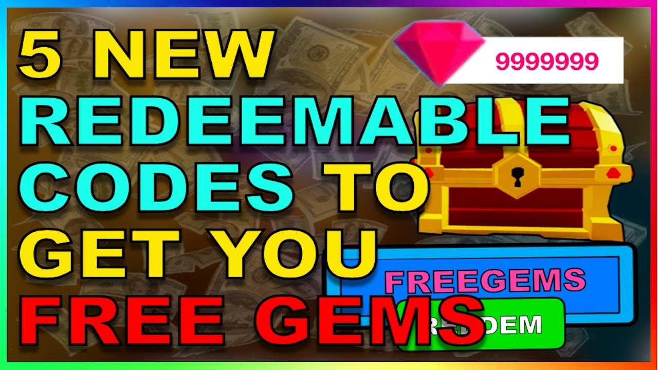 5 NEW REDEEMABLE CODES FOR FREE GEMS FISHING SIMULATOR YouTube