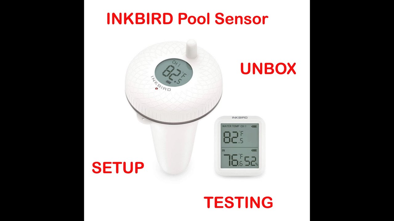 INKBIRD Smart Swimming Pool Thermometer Hot Tub Spa Water Digital Display  Temperature Humidity Logger IBS-P01R/P01B/WIFI Gateway