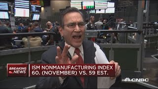 CNBC's Rick Santelli brings end of October numbers for the ISM manu...