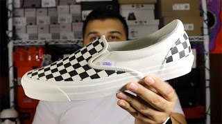 vans vault checkerboard on feet