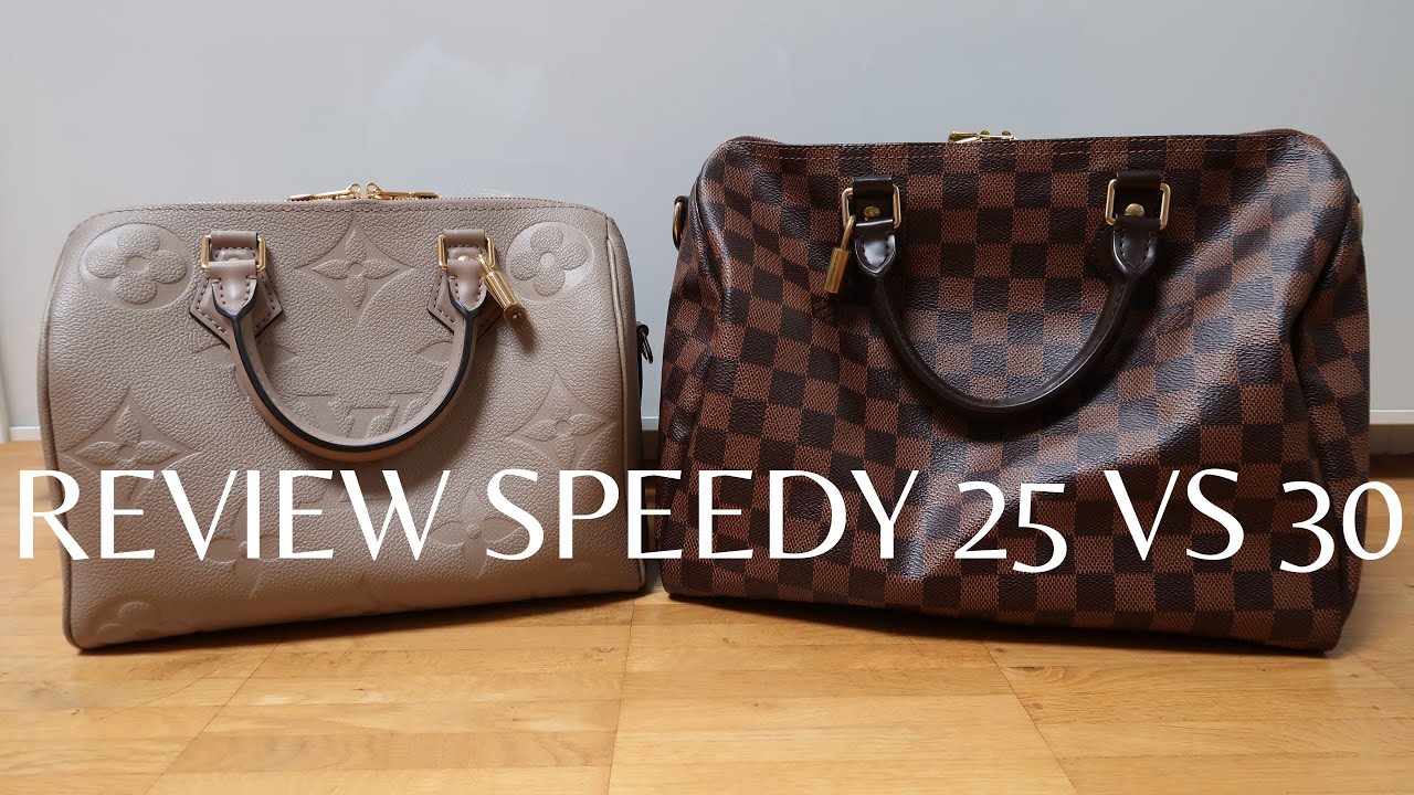 Louis Vuitton Speedy B 25 vs 30  Review: the easiest way to choose the  best one & what's in my bag 