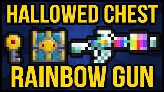 Terraria 1.2 Hallowed Key - Hallowed Chest - Rainbow Gun