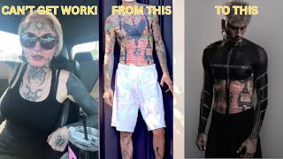 Struggling to find work after viral tattoos!