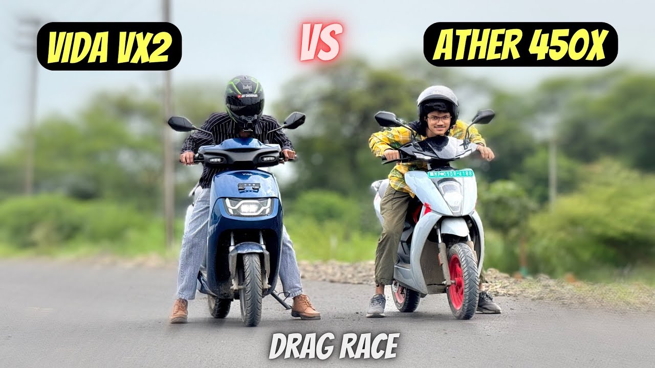 New Hero Vida Vx2 Vs Ather 450x Drag Race | 2025 Ather 450x vs Hero Vida vx2