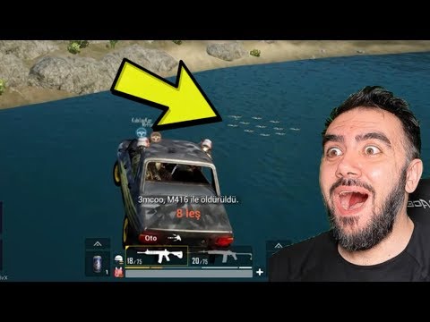 YOK ARTIK !! HAVADA TAKIMI ARABA ILE YOK ETTIK ! PUBG MOBILE