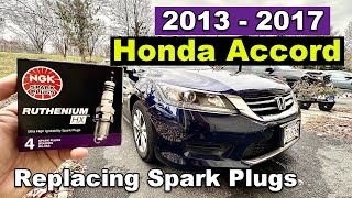 DIY 2013 2014 2015 2016 2017 Honda Accord Replacing Spark Plugs