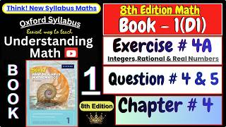 Exercise 4A Question 4 & 5 | Chapter 4 | Book 1 (D1) | Think New Syllabus Mathematics 8th Edition