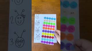 🌈☺️ Fun DIY projects for preschoolers and toddlers! #fun #numbers #learning #viral #preschool